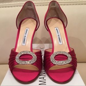 Brand New Manolo Blahnik Sedaraby in Pink Size 39